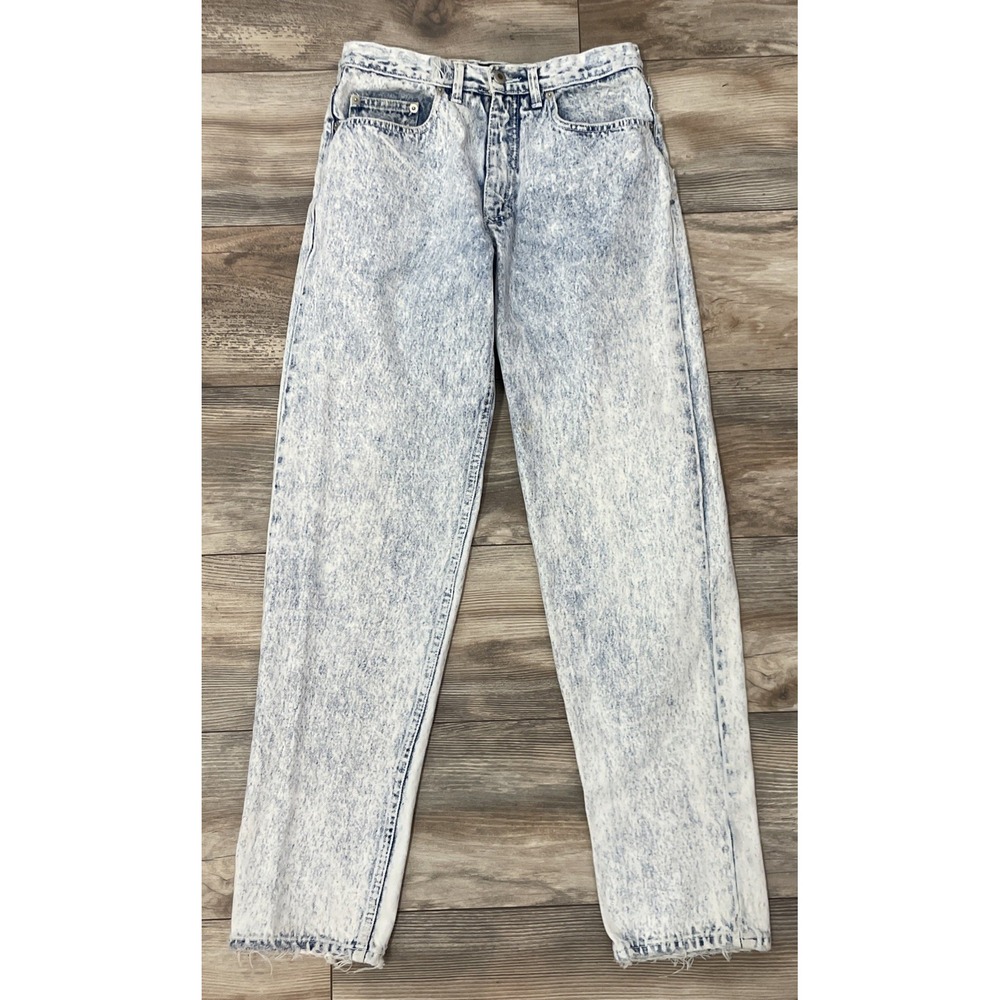 Vintage 90's Unionbay‎ Taper Leg Jeans Men's Size 30 Blue Acid Wash Denim Rare